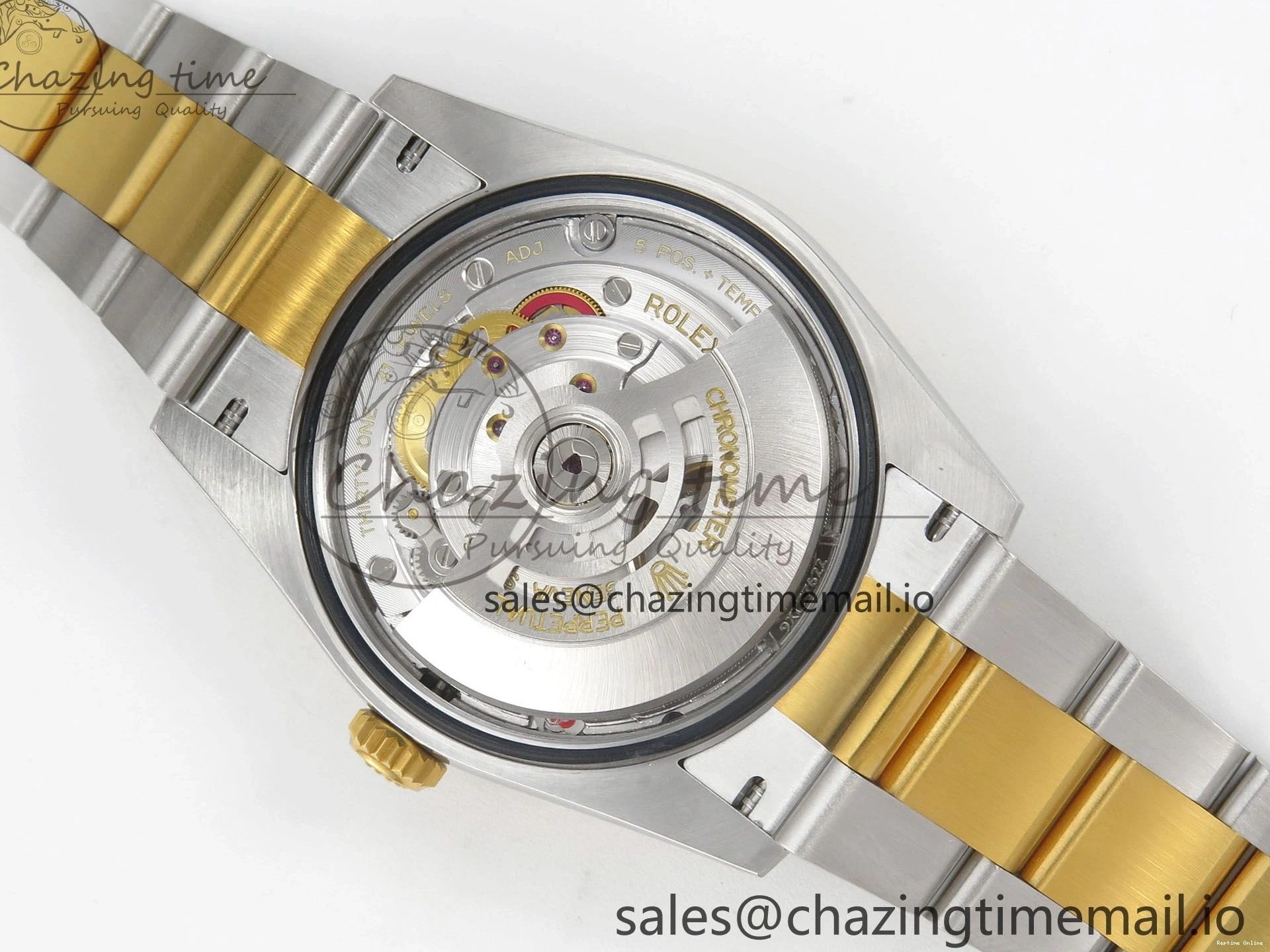 0101 TravelReady DateJust 36 SS YG ARF 1:1 Best Edition 904L Steel White Dial YG Roman on Oyster Bracelet SH 99
